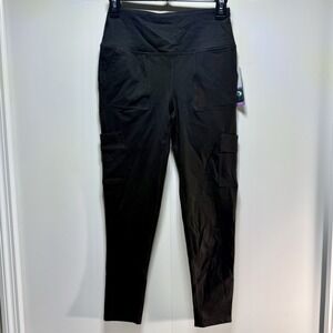 MTA Sport Premium Black Stretch Leggings Women's Size‎ Small Fast Dry